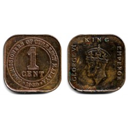 (2) Malaya. 1939. 1 Cent (MBC)
