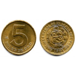 (271) Perú. 1981. 5 Soles de Oro (SC-)