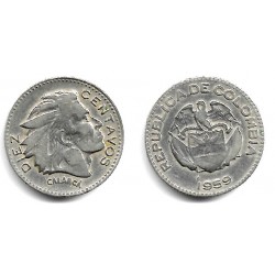 (212.2) Colombia. 1959. 10 Centavos (BC+)