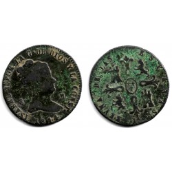 Isabel II. 1844. 8 Maravedí (BC) Ceca de Jubia