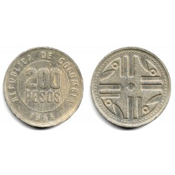 (287) Colombia. 1996. 200 Pesos (MBC-)