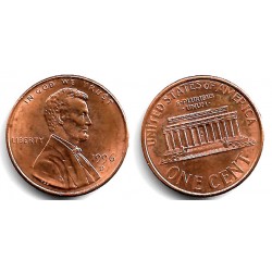 (201b) Estados Unidos de América. 1996(D). 1 Cent (MBC) Leves Manchas