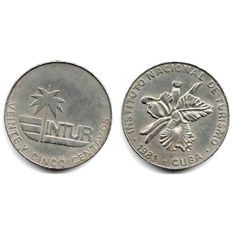 (417) Cuba. 1981. 25 Centavos (MBC)