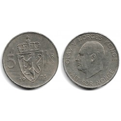 (412) Noruega. 1973. 5 Kroner (MBC)