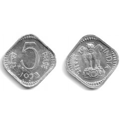 (18.6) India. 1973. 5 Paise (EBC)