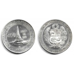 (270) Perú. 1974. 400 Soles de Oro (EBC) (Plata)