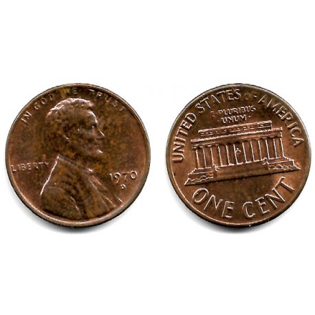 (201) Estados Unidos de América. 1970(D). 1 Cent (MBC+)