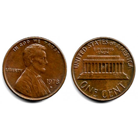 (201) Estados Unidos de América. 1978(D). 1 Cent (MBC+)
