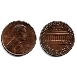 (201) Estados Unidos de América. 1969(D). 1 Cent (MBC+)
