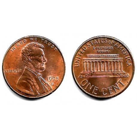 (201b) Estados Unidos de América. 1995(D). 1 Cent (MBC)