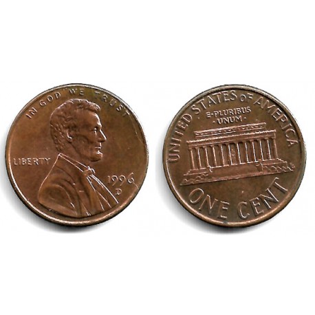 (201b) Estados Unidos de América. 1996(D). 1 Cent (MBC)