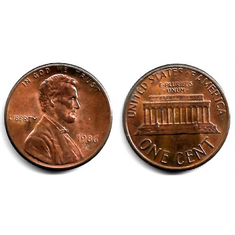 (201b) Estados Unidos de América. 1986(D). 1 Cent (MBC)