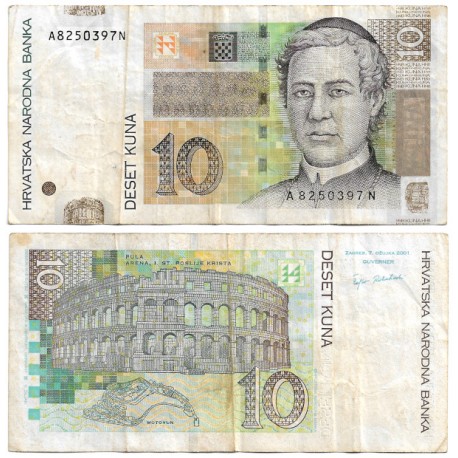 (38a) Croacia. 2001. 10 Kuna (MBC-)