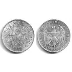 (35) Imperio Alemán (Weimar). 1923(A). 200 Mark (EBC-)