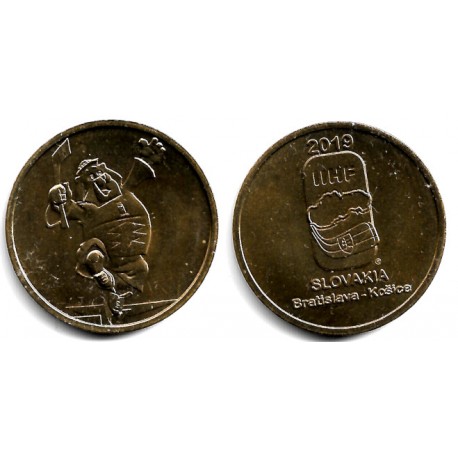 Eslovaquia. 2019. Medalla Conmemorativa Hockey sobre Hielo. Bratislava - Košice (SC)