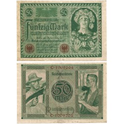 (68) Imperio Alemán (Weimar). 1920. 50 Mark (MBC)