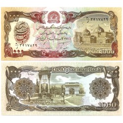 (61c) Afganistán. 1991. 1000 Afghanis (SC)