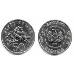 (53.2) Singapur. 1990. 50 Cents (EBC)