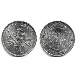 (53.1) Singapur.  1985. 50 Cents (MBC+)