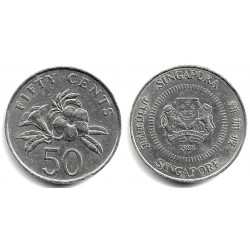 (53.1) Singapur. 1988. 50 Cents (MBC)