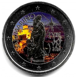 San Marino. 2025. 2 Euro (SC) Coloreada