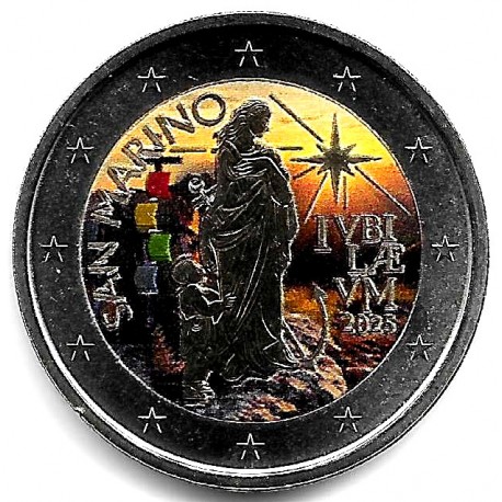 San Marino. 2025. 2 Euro (SC) Coloreada
