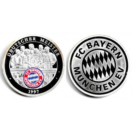 Medalla Conmemorativa. Bayern de Munich. 1997. Campeón de Alemania (EBC+)