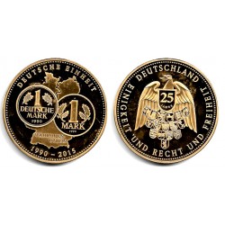 Medalla Conmemorativa del 25 Aniversario de la Unión de Alemania (EBC+)