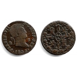 Fernando VII. 1832. 2 Maravedí (BC) Ceca de Segovia