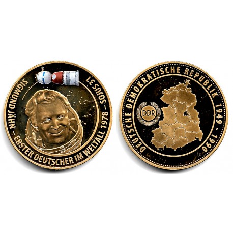 Medalla. Alemania Democrática. 1978. Sigmund Jähn (EBC)