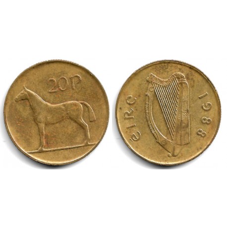 (25) Irlanda. 1988. 20 Pence (MBC-)