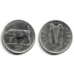 (28) Irlanda. 1992. 5 Pence (EBC)