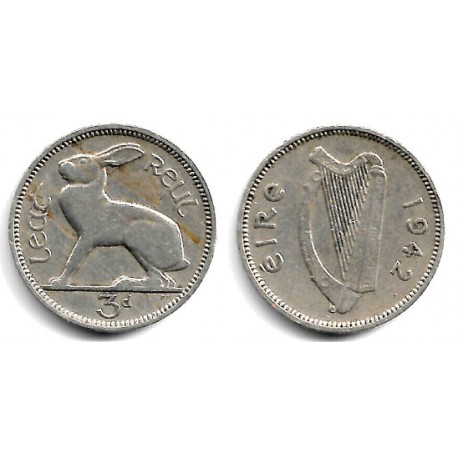 (12a) Irlanda. 1942. 3 Pence (MBC)