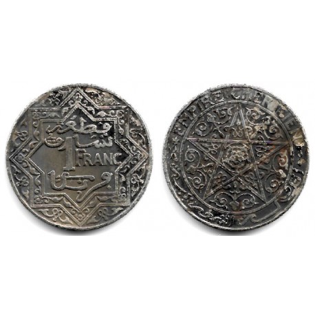 (Y36.1) Marruecos. 1921. 1 Franc (BC)