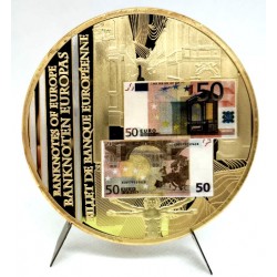 Medalla Conmemorativa Billetes de Europa (Proof) 70mm