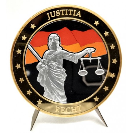 Medalla Conmemorativa Alemania JUSTITIA RECHT (Proof) 70mm
