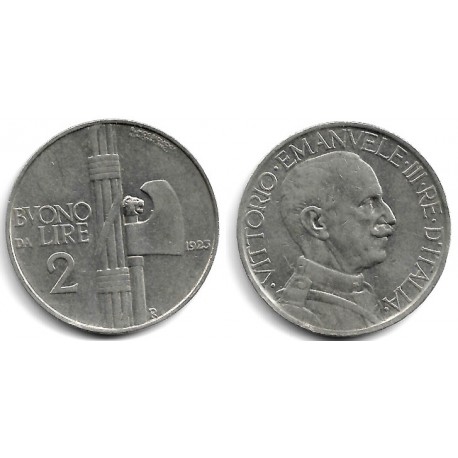 (63) Italia. 1923. 2 Lira (MBC)