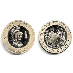Gran Bretaña. 1992. 1 Ecu (EBC)