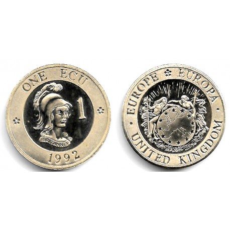 Gran Bretaña. 1992. 1 Ecu (EBC)
