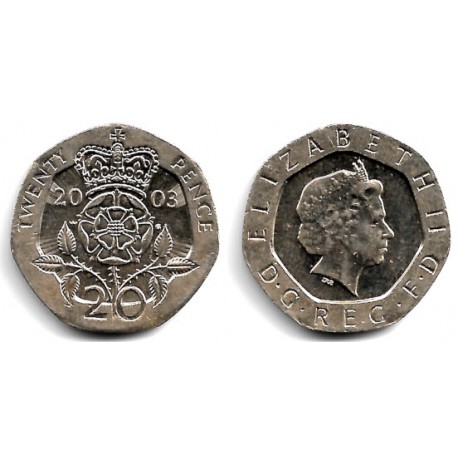 (990) Gran Bretaña. 2003. 20 Pence (EBC)