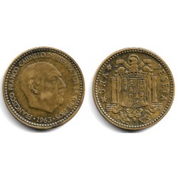 Estado Español. 1963*(19-66). 1 Peseta (BC/BC+)