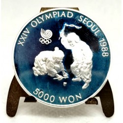 (71) Corea del Sur. 1988. 5000 Won (EBC+) (Plata)