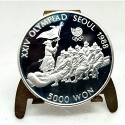 (55) Corea del Sur. 1986. 5000 Won (EBC+) (Plata)