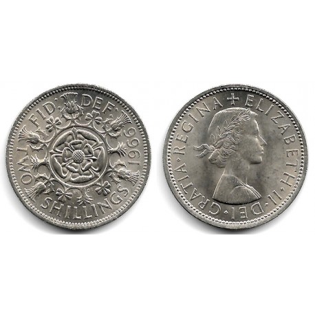 (906) Gran Bretaña. 1966. 2 Shillings (SC)