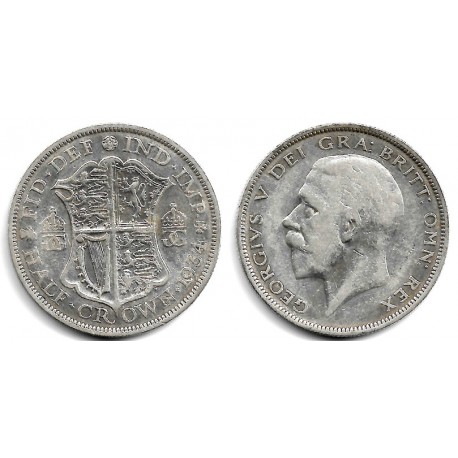 (835) Gran Bretaña. 1934. Half Crown (MBC-) (Plata)