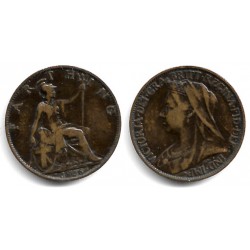 (788.1) Gran Bretaña. 1896. Farthing (BC+)