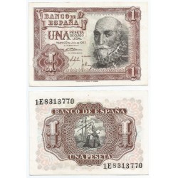 Estado Español. 1953. 1 Peseta (EBC+) Serie 1E