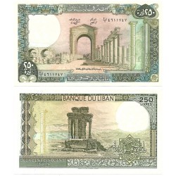(67e) Líbano. 1988. 250 Livres (SC)