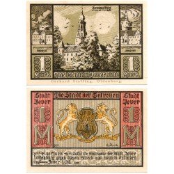 Jever (Baja Sajonia). 1920. 1 Mark (EBC+)