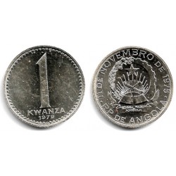(83) Angola. 1979. 1 Kwanza (EBC) Leves manchas